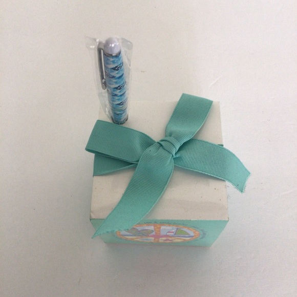 BEACH SCENE NOTE PAPER CUBE GIFT NWT - Picture 2 of 6